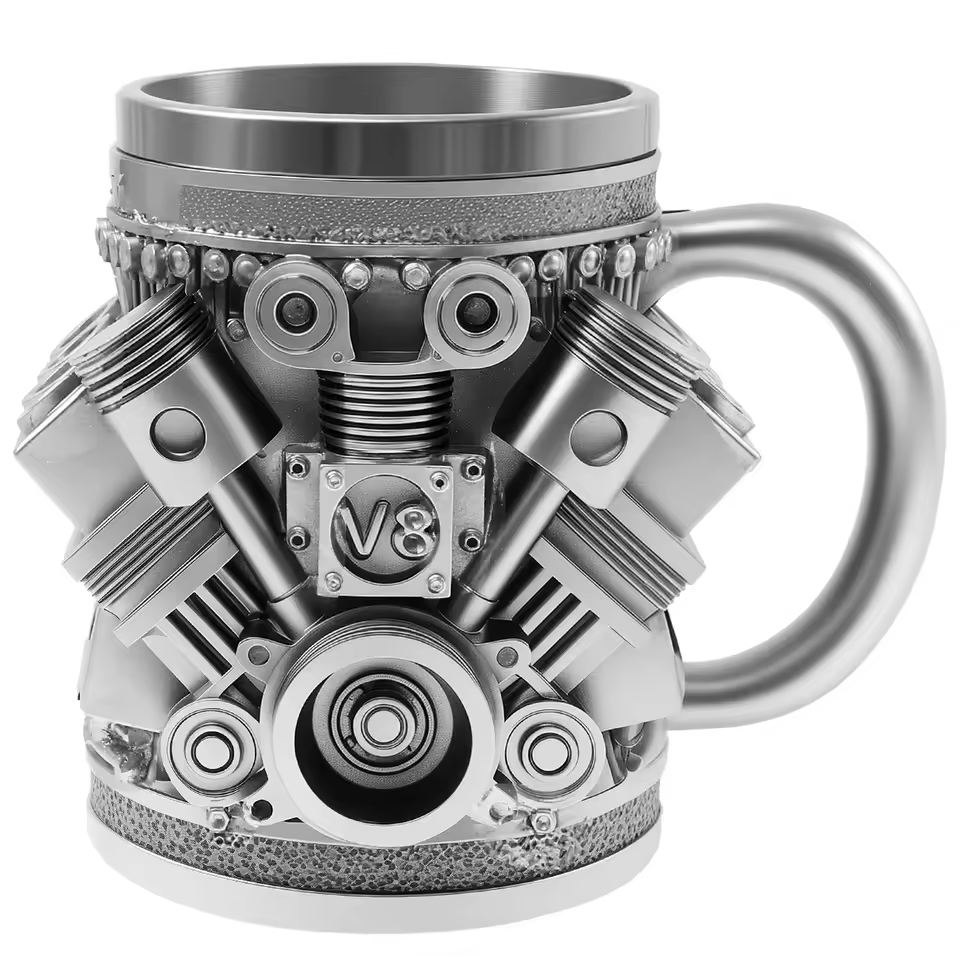 PistonMug™ V8 Motor – Paslanmaz Çelik Kupa Bardak