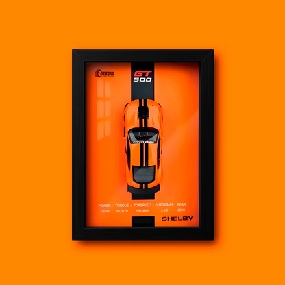 RetroDrive™ 1:32 Çerçeveli Dekor Diecast Metal Spor Araba Modeli